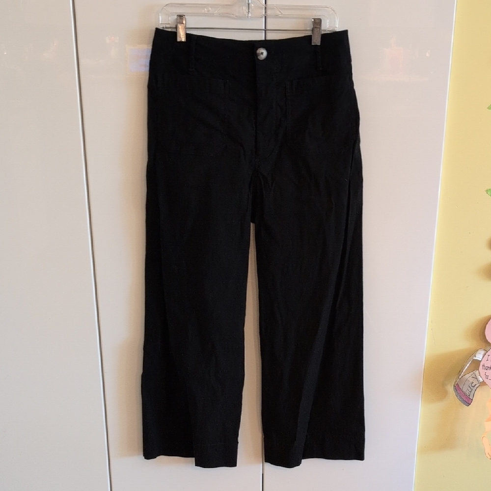 Maeve Black Wide Leg Pants